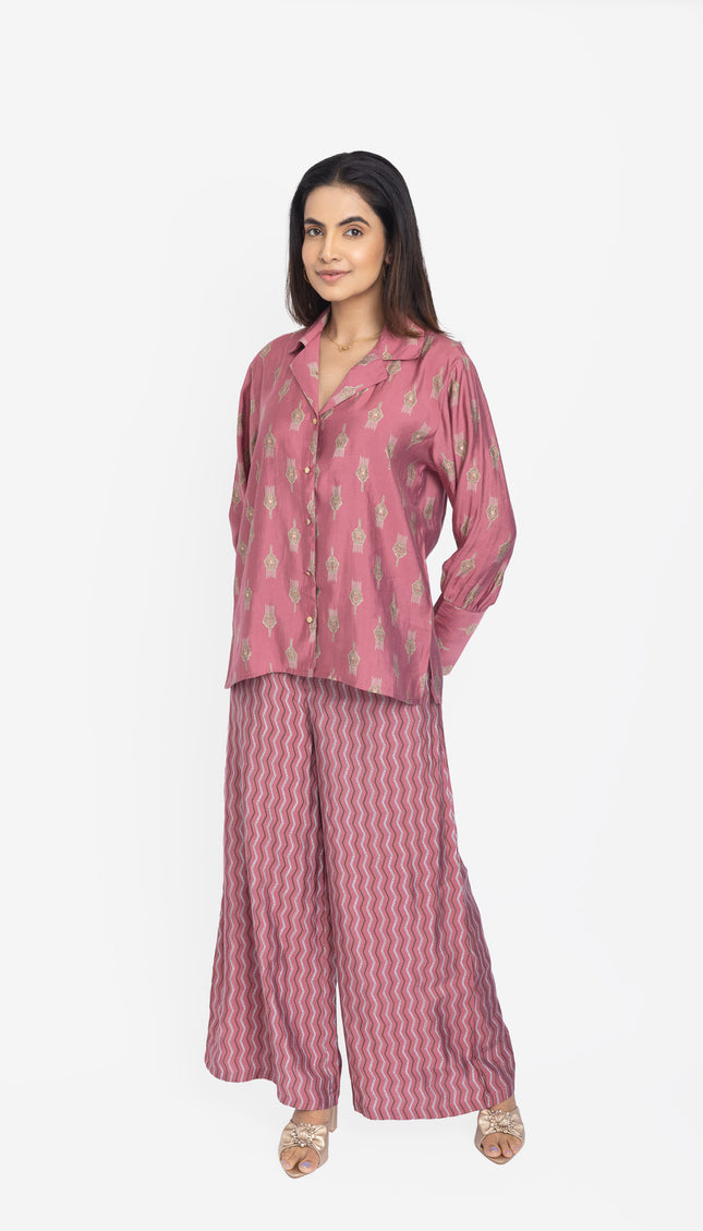 Mauve Heritage Print Co-ord Set