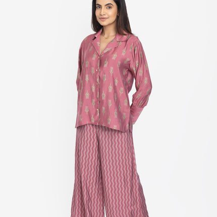 Mauve Heritage Print Co-ord Set