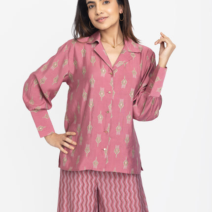Mauve Heritage Print Co-ord Set