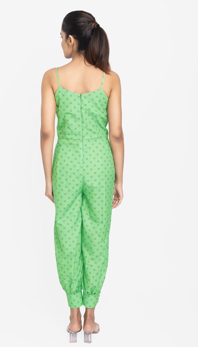 Mint Cross-Print Layered Co-Ord Set