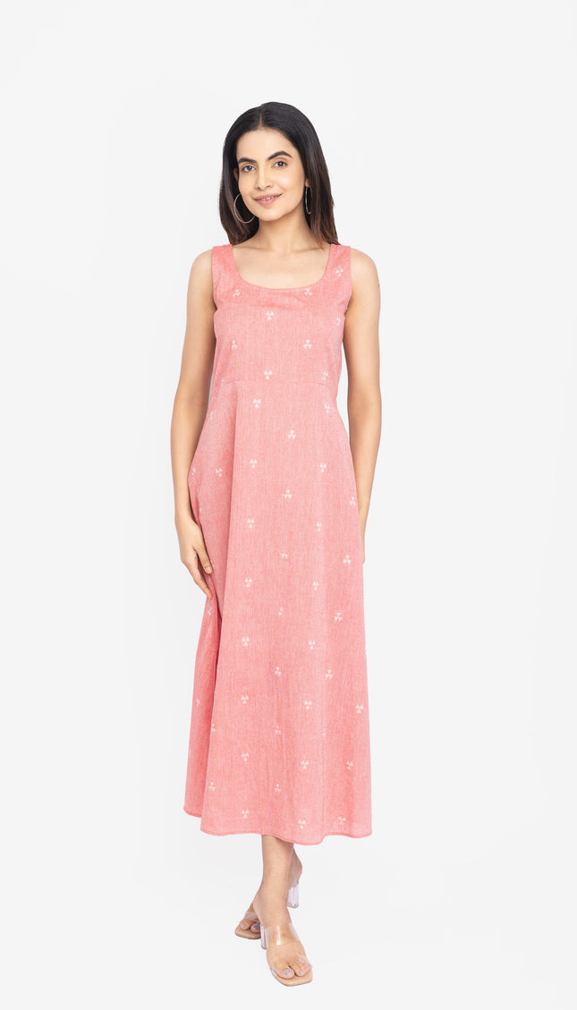 Blush Layered Kurta Set with Long Jacket