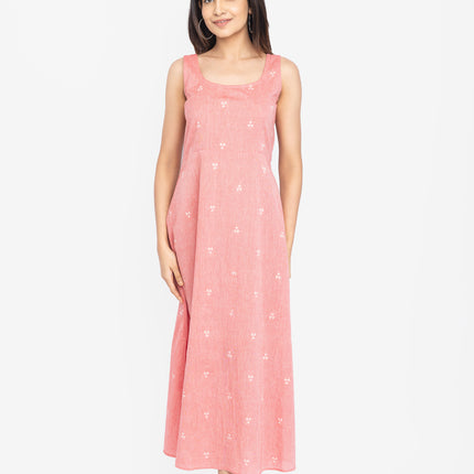 Blush Layered Kurta Set with Long Jacket