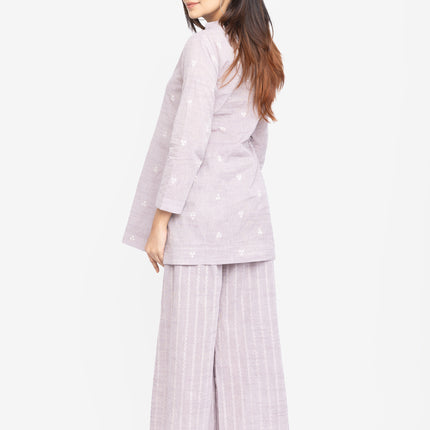 Grey Whisper Kurta & Flare Pant Set