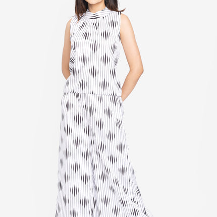 Monochrome Ripple Sleeveless Co-ord Set