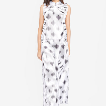 Monochrome Ripple Sleeveless Co-ord Set