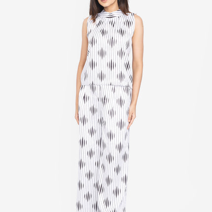 Monochrome Ripple Sleeveless Co-ord Set