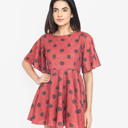 Crimson Polka Play Dress