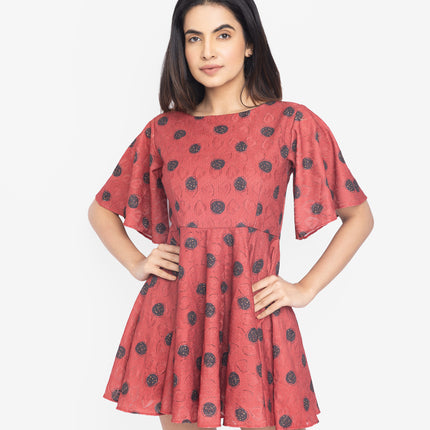 Crimson Polka Play Dress