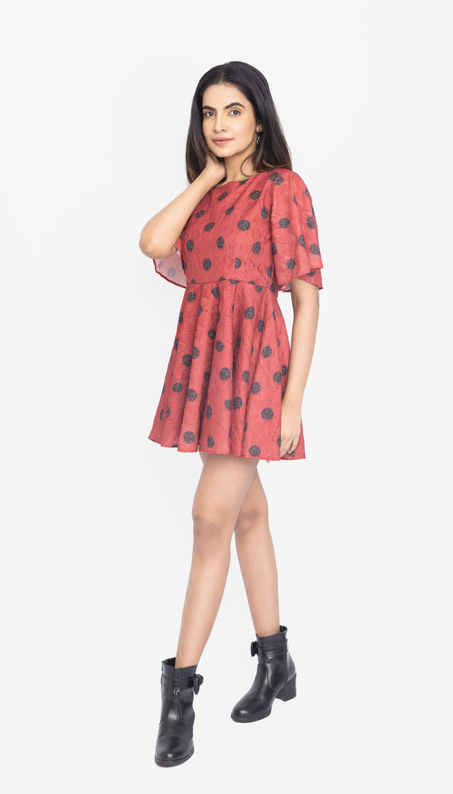 Crimson Polka Play Dress