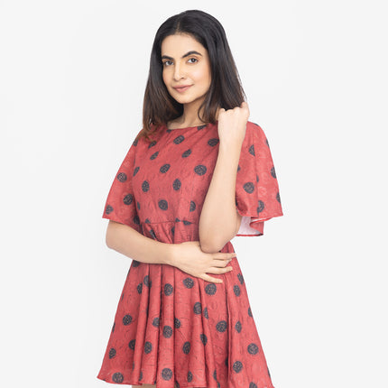 Crimson Polka Play Dress