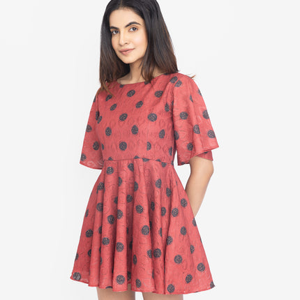 Crimson Polka Play Dress