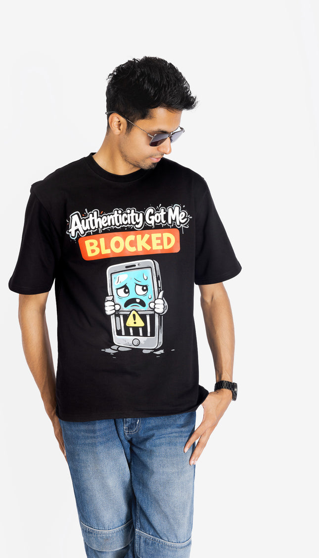 RReflekt – Unisex BLOCKED Graphic Oversized T-Shirt