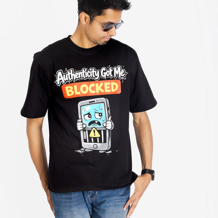 RReflekt – Unisex BLOCKED Graphic Oversized T-Shirt
