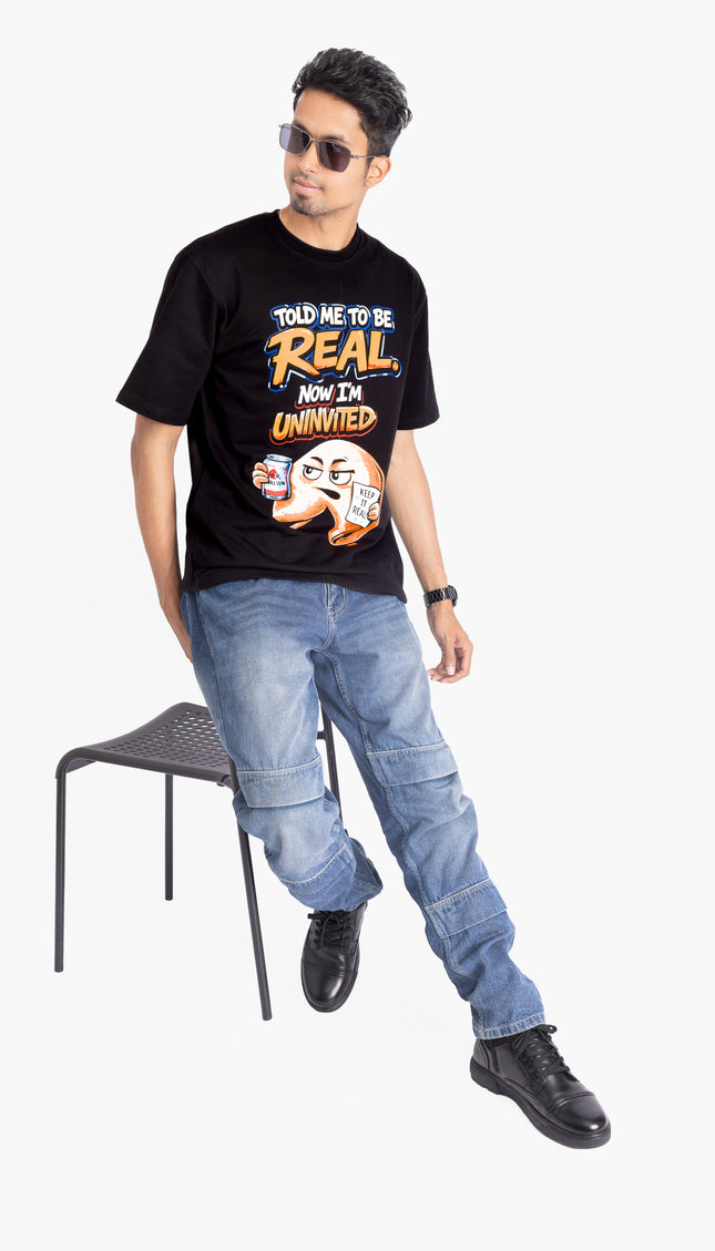 RReflekt - Unisex REAL Graphic Printed Oversized T-Shirt