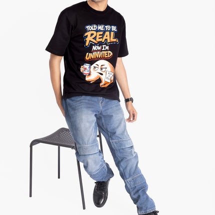 RReflekt - Unisex REAL Graphic Printed Oversized T-Shirt