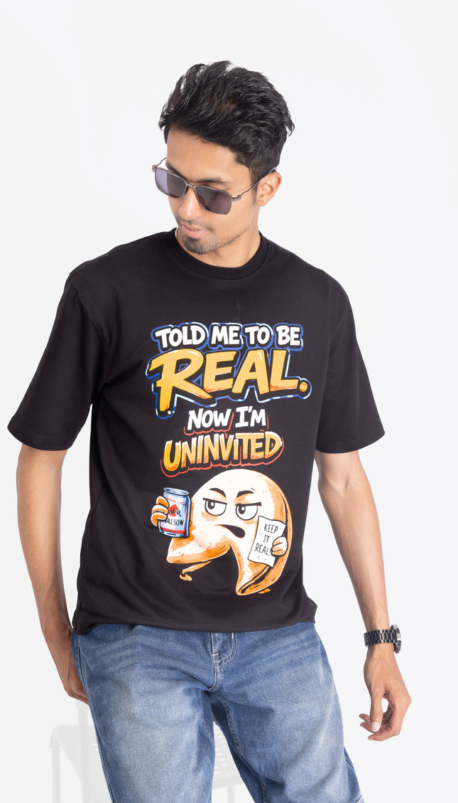 RReflekt - Unisex REAL Graphic Printed Oversized T-Shirt