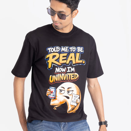 RReflekt - Unisex REAL Graphic Printed Oversized T-Shirt