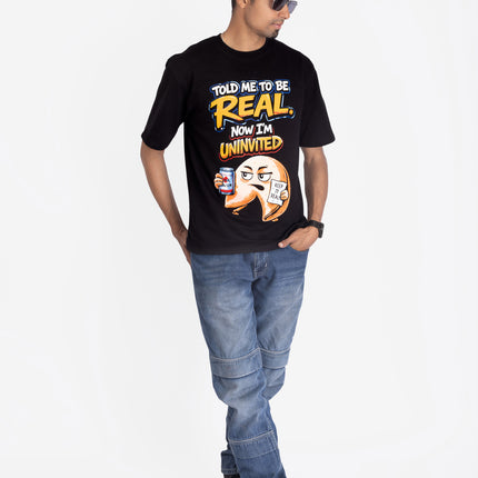 RReflekt - Unisex REAL Graphic Printed Oversized T-Shirt