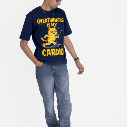 RReflekt - Unisex Overthinking Graphic Printed Oversized T-Shirt