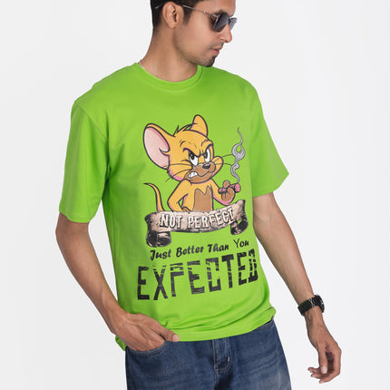 RReflekt - Unisex Expectation Graphic Printed Oversized T-Shirt