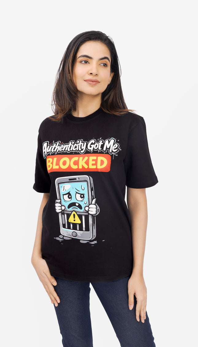 RReflekt – Unisex BLOCKED Graphic Oversized T-Shirt