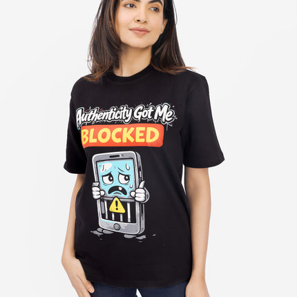RReflekt – Unisex BLOCKED Graphic Oversized T-Shirt