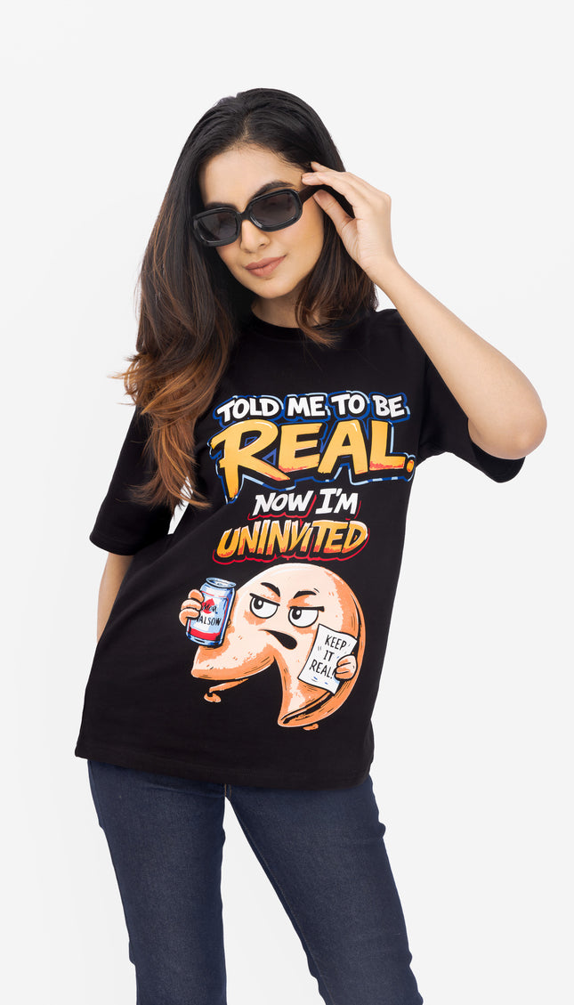 RReflekt - Unisex REAL Graphic Printed Oversized T-Shirt