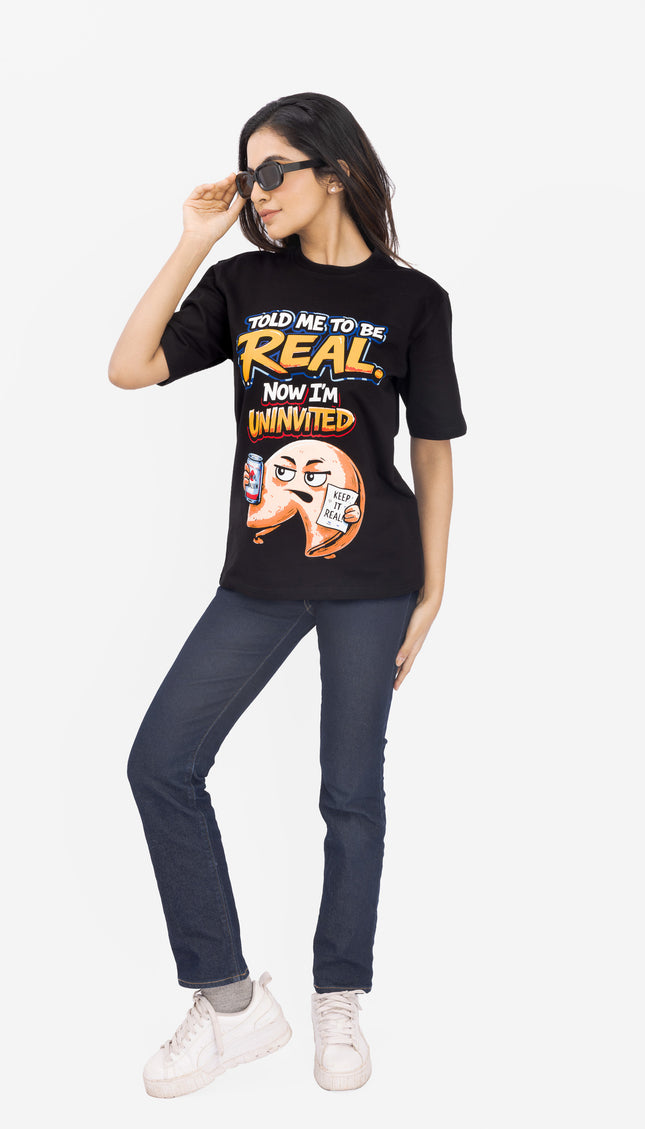 RReflekt - Unisex REAL Graphic Printed Oversized T-Shirt