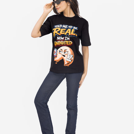 RReflekt - Unisex REAL Graphic Printed Oversized T-Shirt