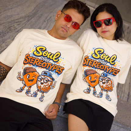 Unisex STEREOTYPE Graphic Printed Oversized T-Shirt